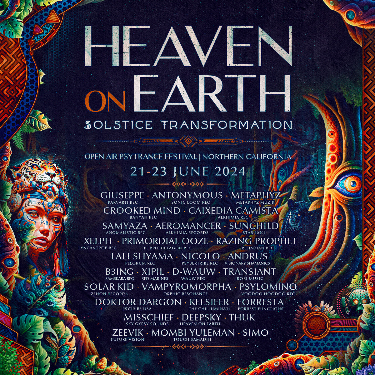 Heaven On Earth - Serpent's Awakening Flyer