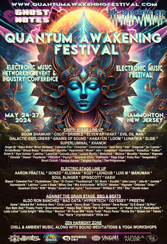 Quantum Awakening Festival Flyer