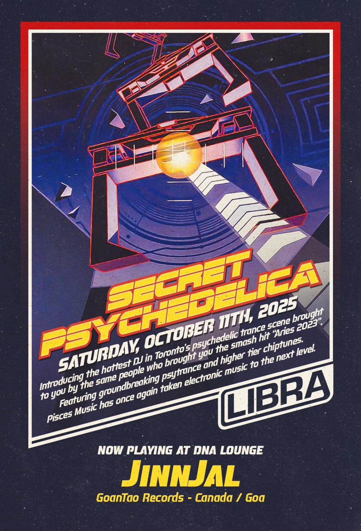 Secret Psychedelica: Libra 2025 Flyer