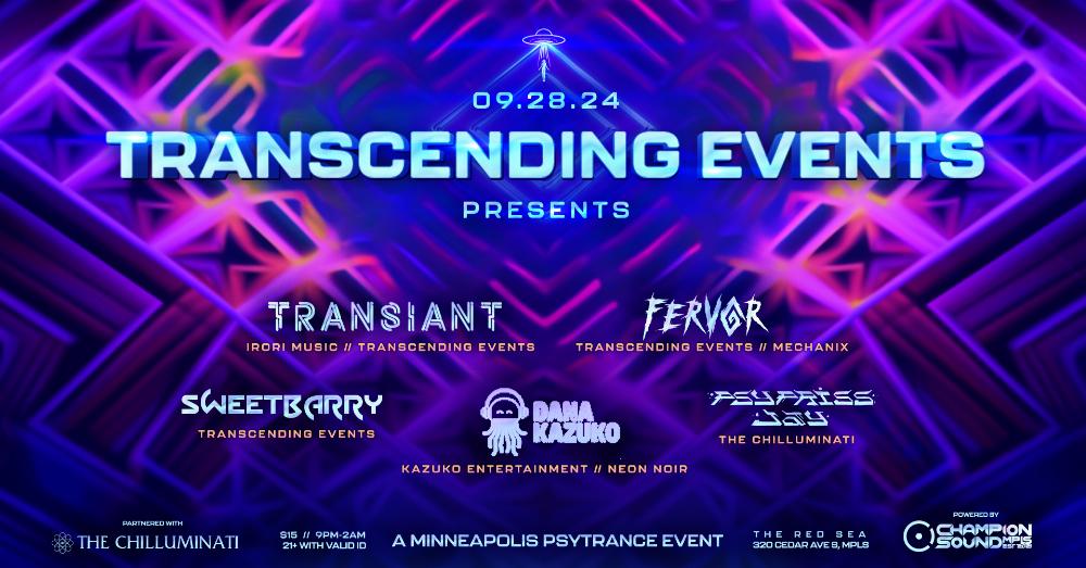 Transcending Events Presents Flyer
