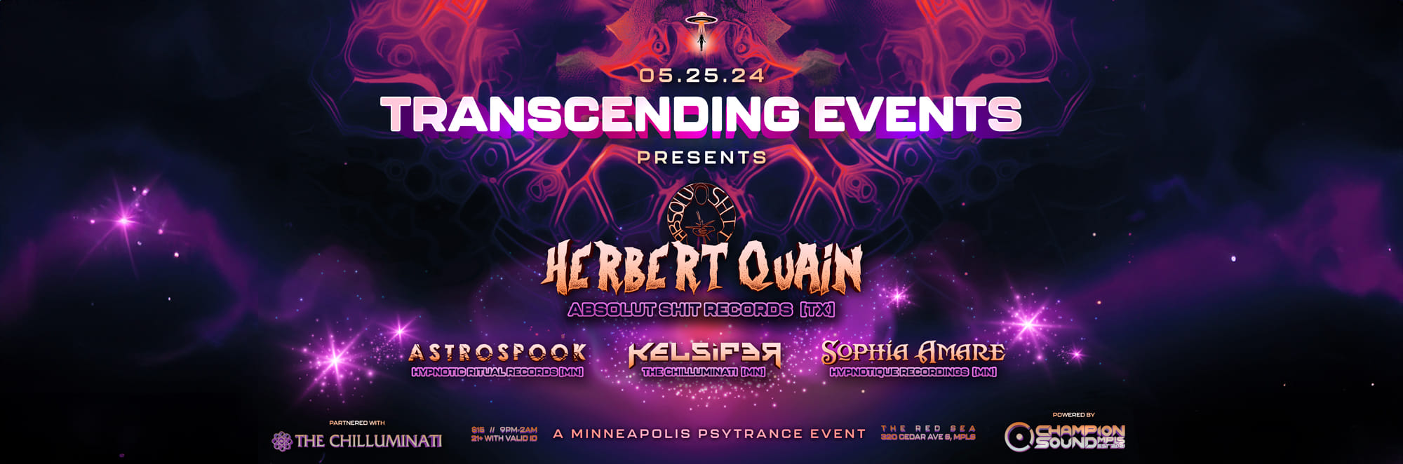 Transcending Events Flyer
