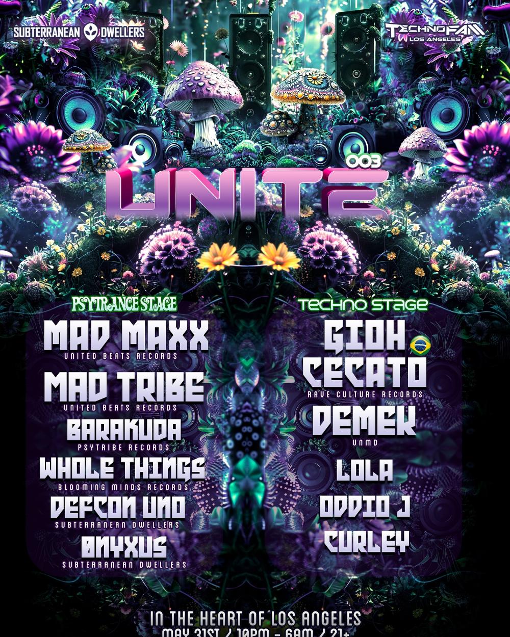 Unite 003 Flyer